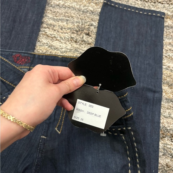 Y2K Low Rise Jeans Sz 25 NWT | Chick By Nicky Hilton Low Rise Mini Bootcut Jeans - Picture 7 of 16